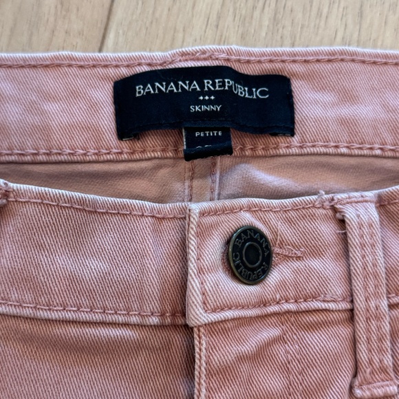 Banana Republic Dusty Rose Stretch Skinny Jeans- Petite 4 (27) - Picture 2 of 4